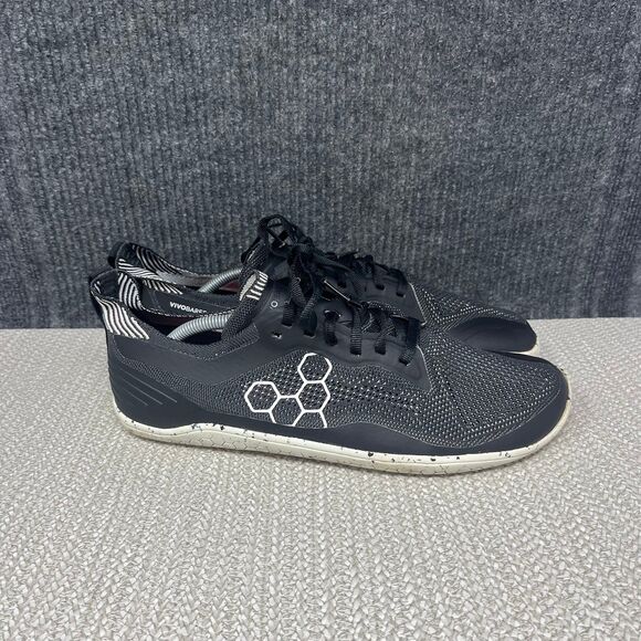 Vivobarefoot Geo Racer Barefoot Minimalist Athletic Shoes Black Grey 12 US 45 EU main image 7